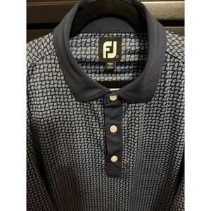 Footjoy‎ Men's Large Paisley Blue Polo